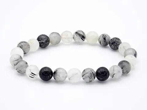 BRACELET QUARTZ INCLUSION TOURMALINE