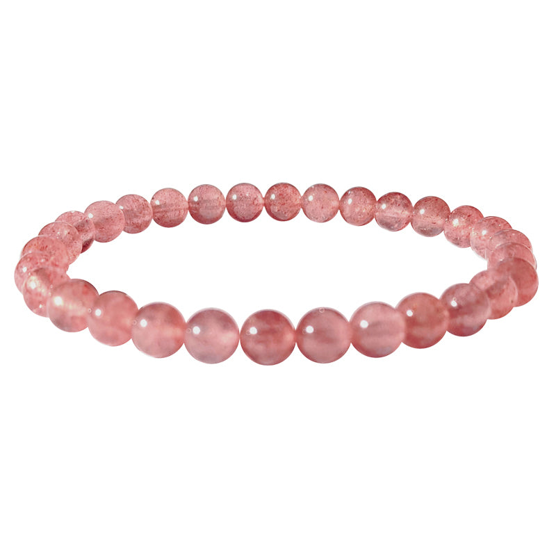 BRACELET QUARTZ FRAISE