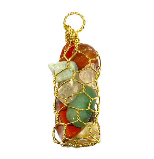 PENDENTIF MULTI PIERRE BAROQUE